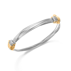 THE SIX / SILVER WITH GOLD KNOT / WOMEN