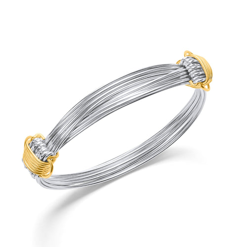 THE NINE / SILVER WITH GOLD KNOT / WOMEN